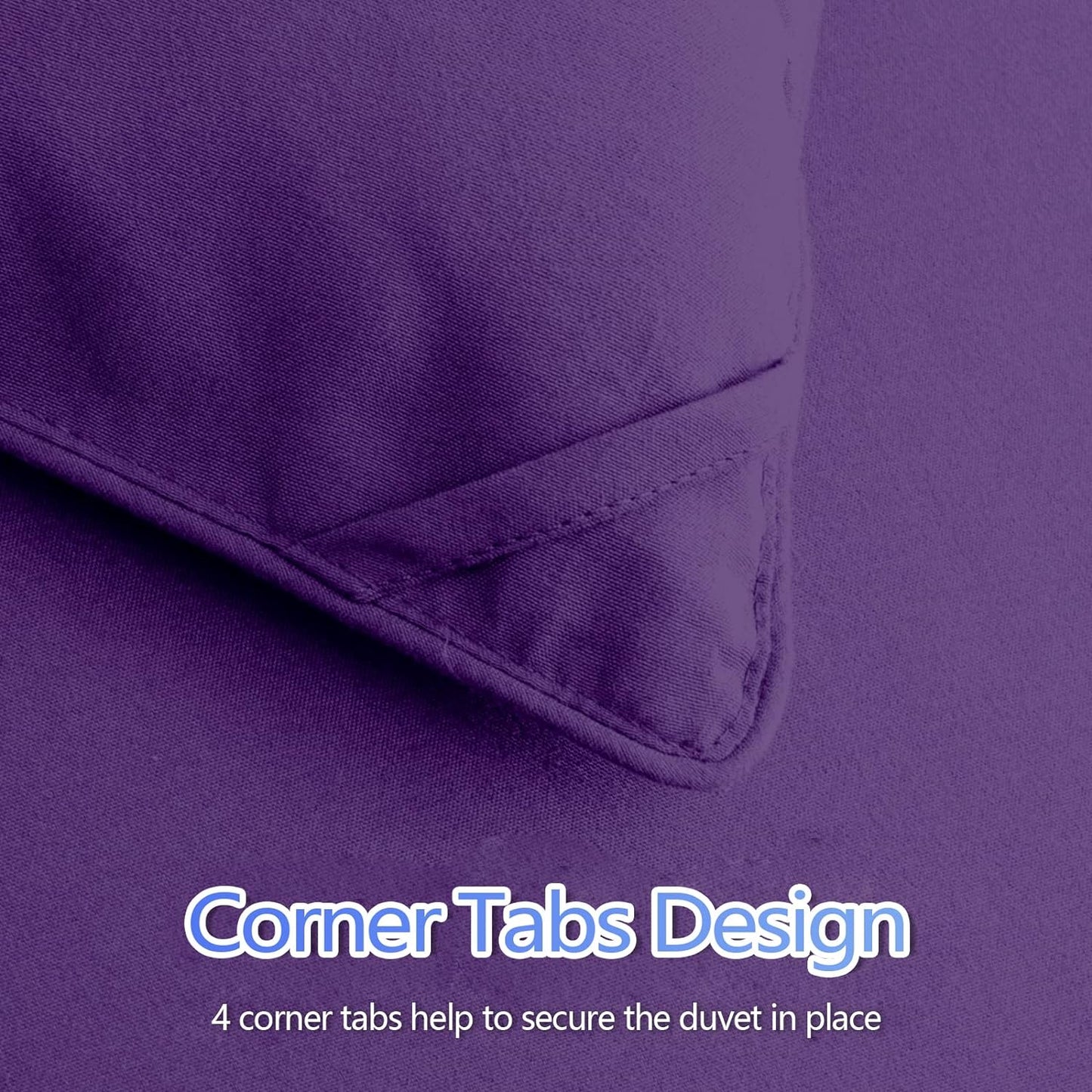 Full Comforter Duvet Insert - All Season Purple Comforters Full Size - Quilted down Alternative Bedding Comforter with Corner Tabs - Winter Summer Fluffy Soft - Machine Washable